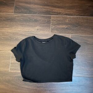 Wild Fable Black Crop Top